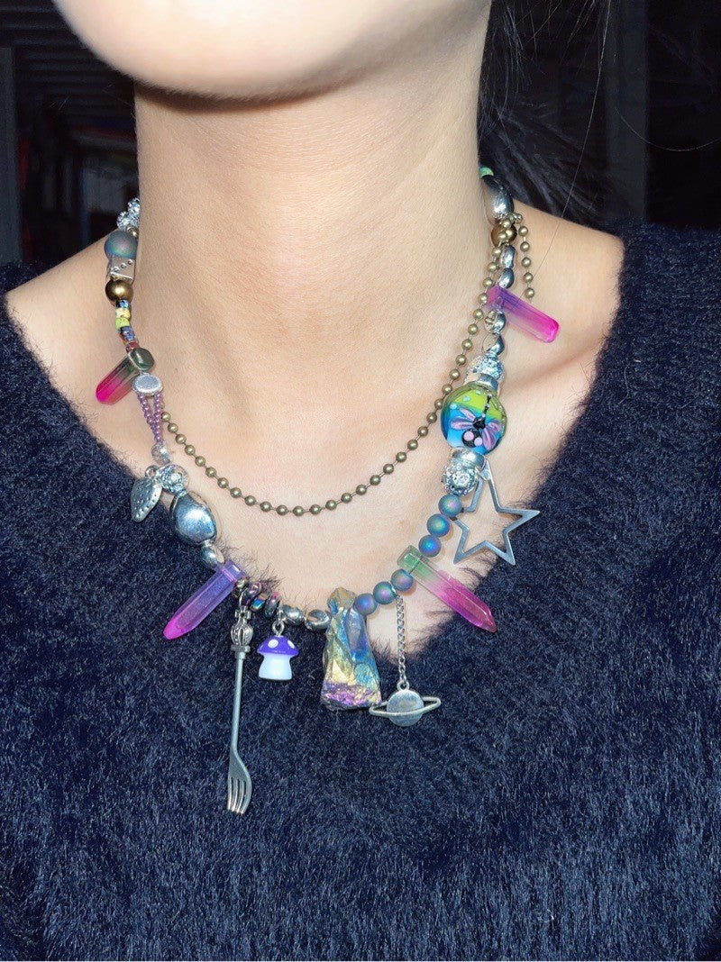 Dreamcore Childhood Beaded Necklace