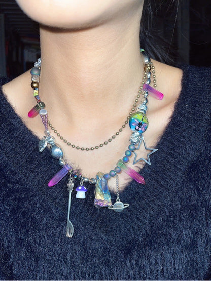 Dreamcore Childhood Beaded Necklace