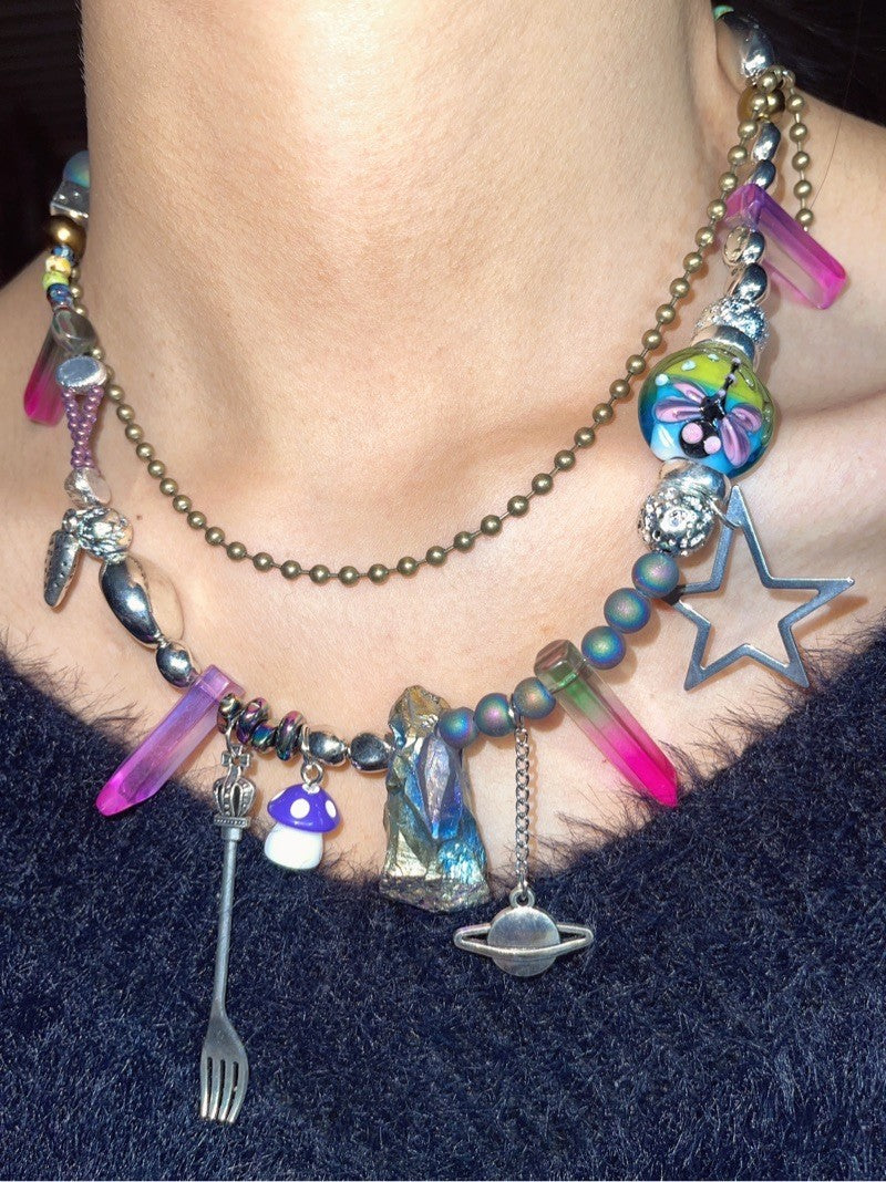 Dreamcore Childhood Beaded Necklace