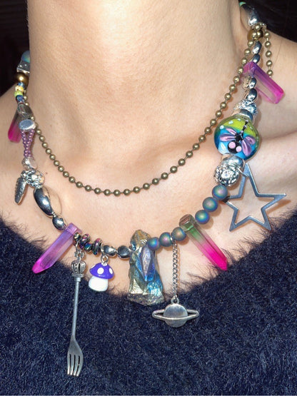 Dreamcore Childhood Beaded Necklace