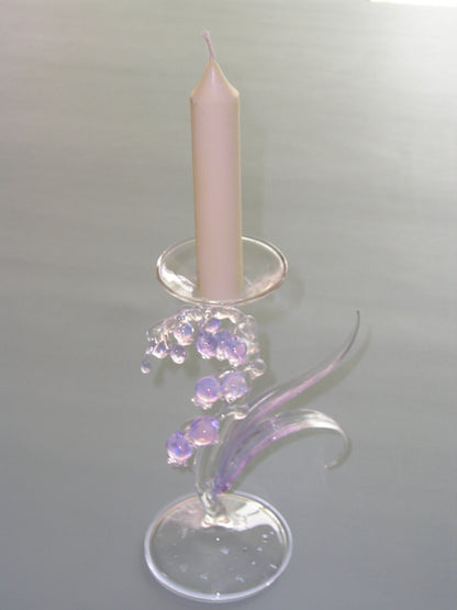 Dreamy Glass Bellflower Candle Holder