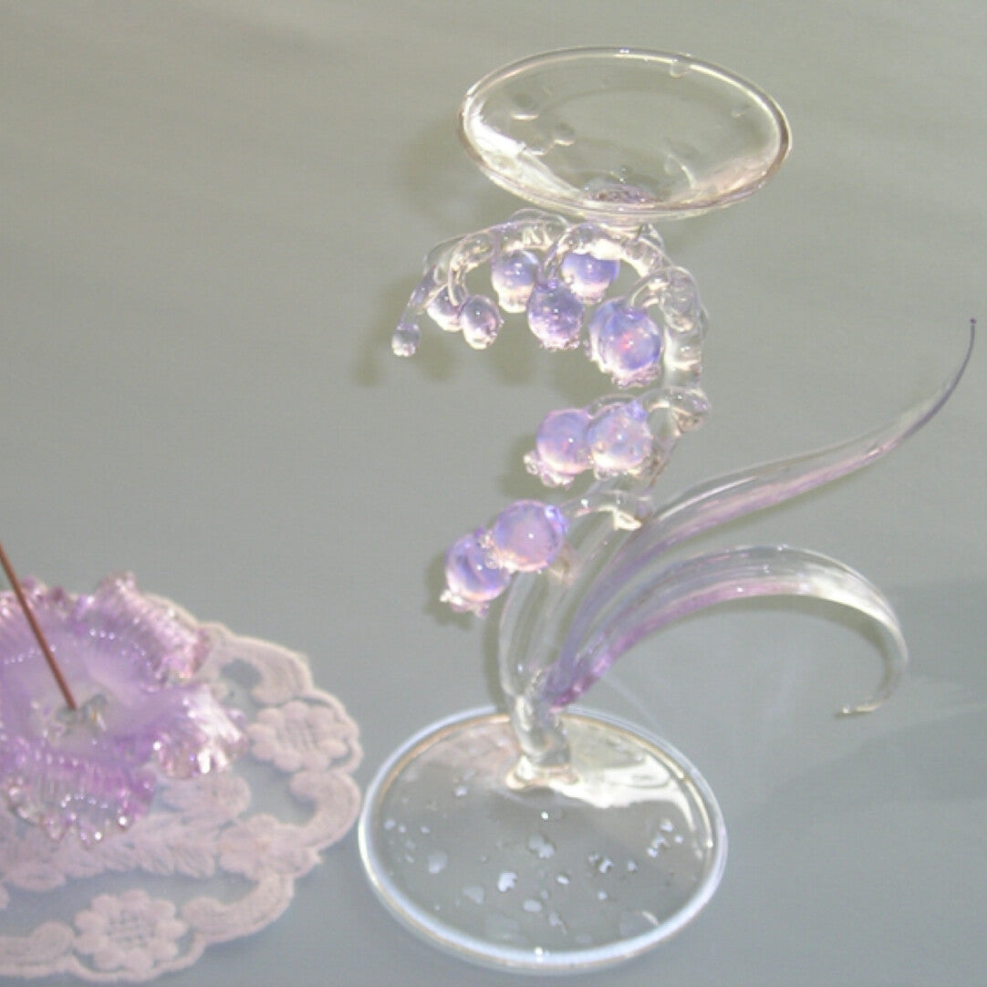 Dreamy Glass Bellflower Candle Holder