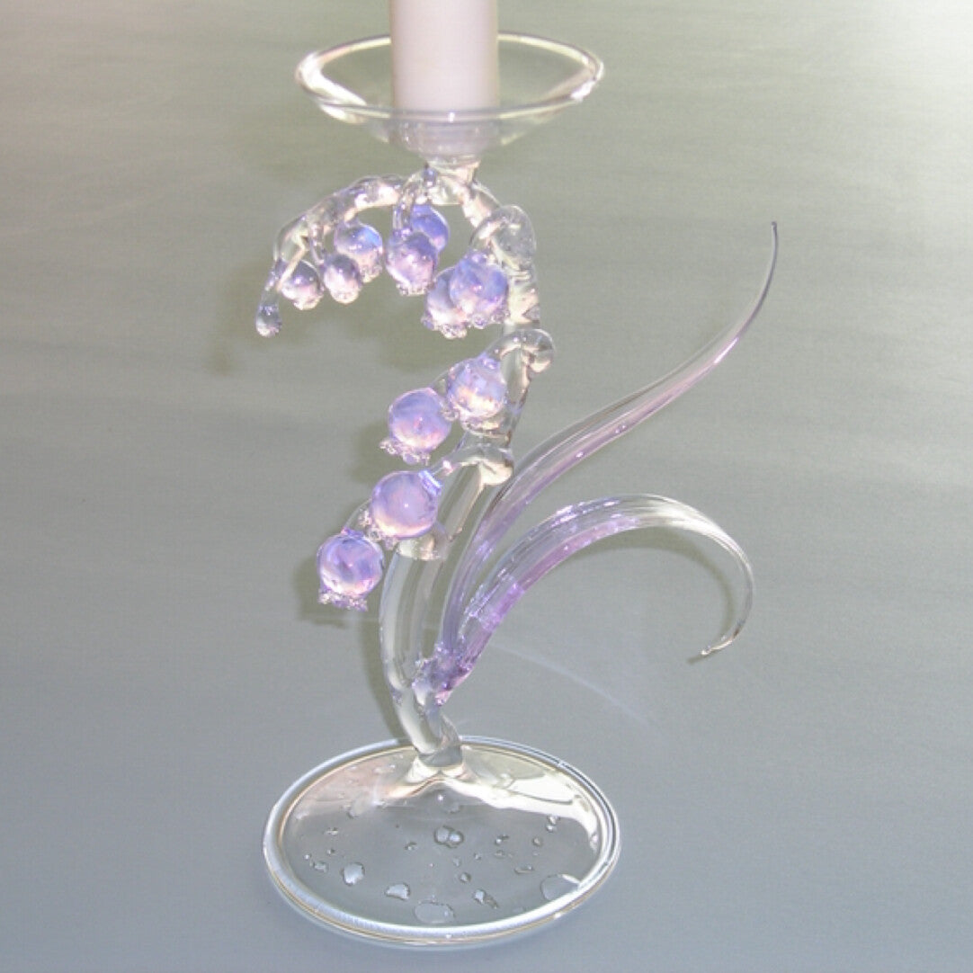 Dreamy Glass Bellflower Candle Holder