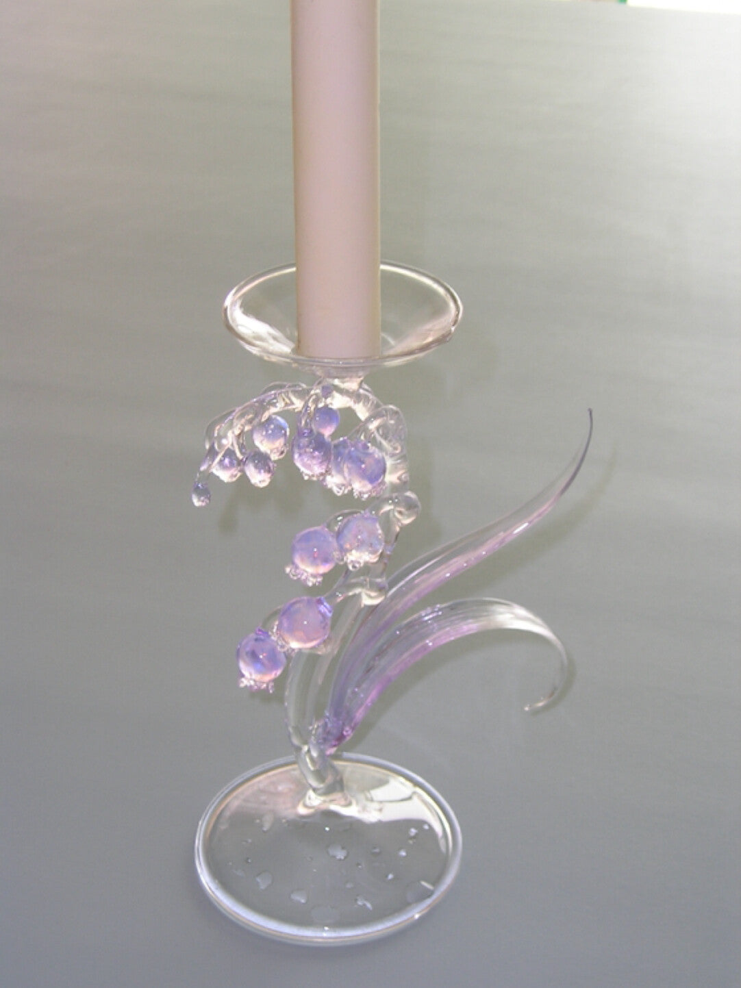 Dreamy Glass Bellflower Candle Holder