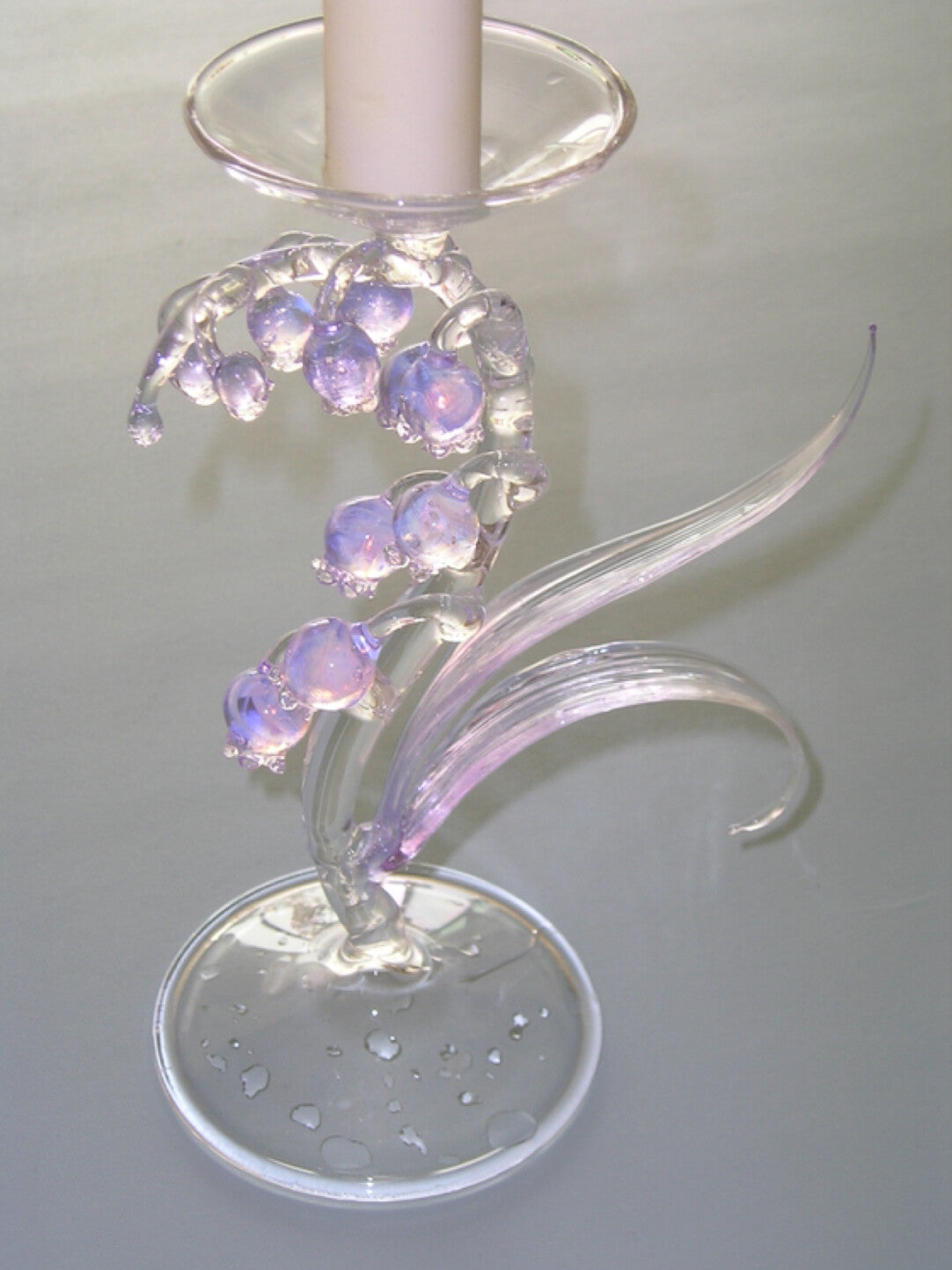 Dreamy Glass Bellflower Candle Holder