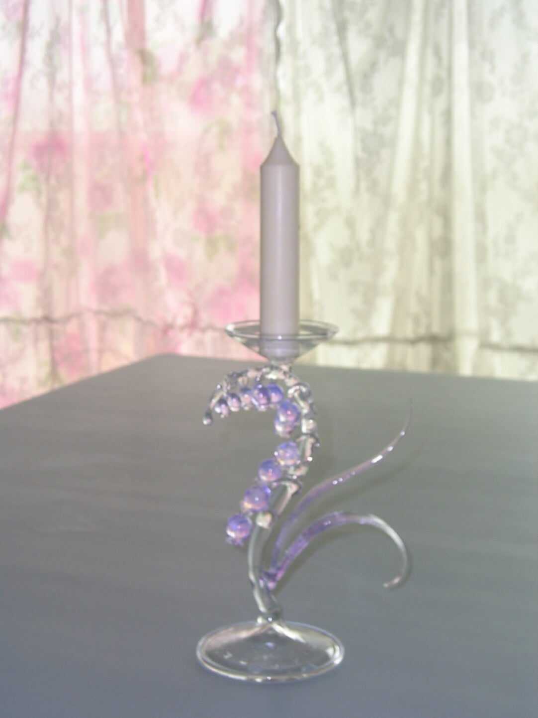 Dreamy Glass Bellflower Candle Holder