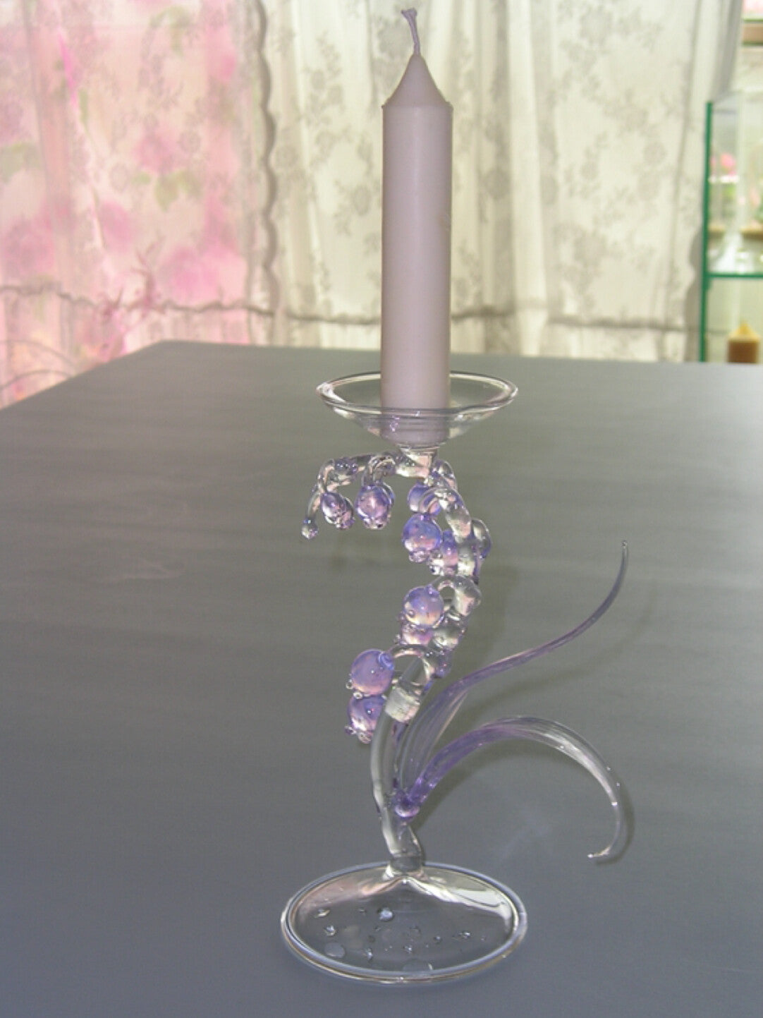 Dreamy Glass Bellflower Candle Holder