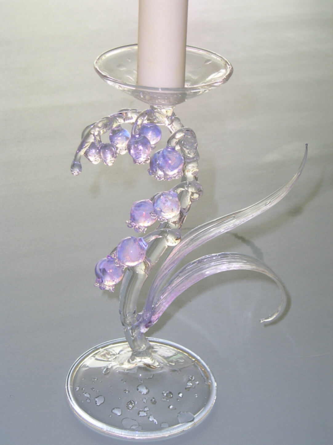 Dreamy Glass Bellflower Candle Holder