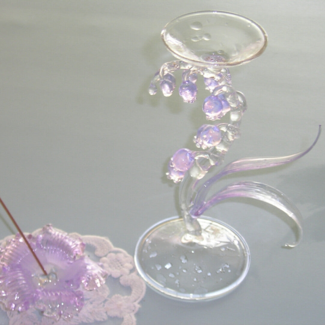 Dreamy Glass Bellflower Candle Holder