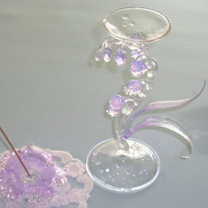 Dreamy Glass Bellflower Candle Holder