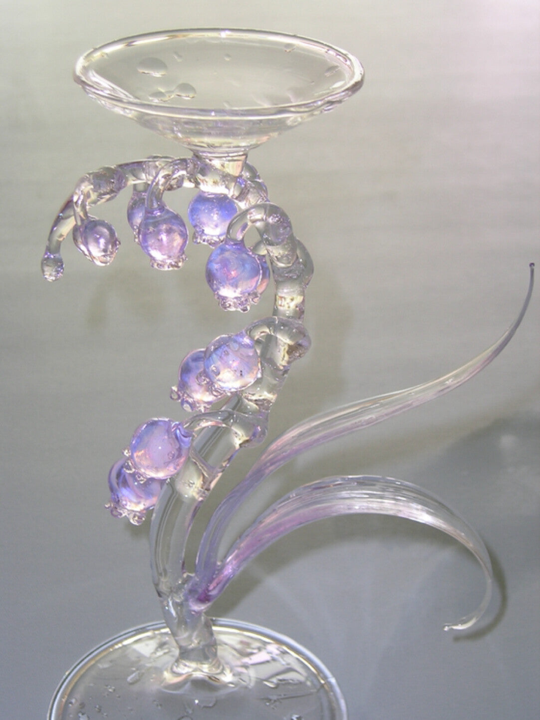 Dreamy Glass Bellflower Candle Holder