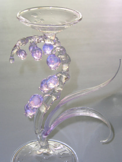 Dreamy Glass Bellflower Candle Holder