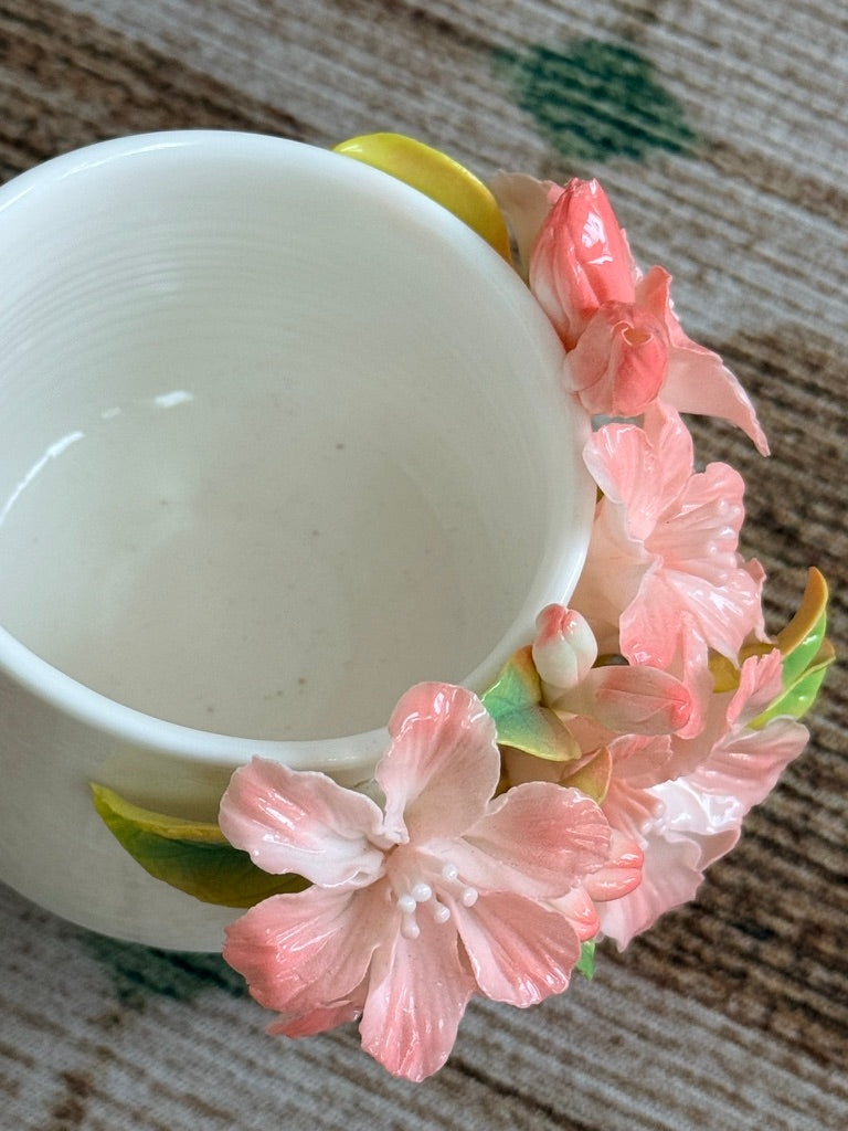 Pink Azalea Ceramic Cup
