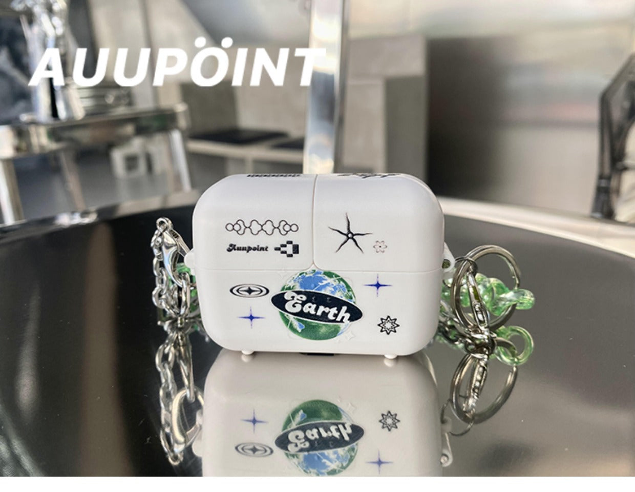 Earth Printed AirPods Case