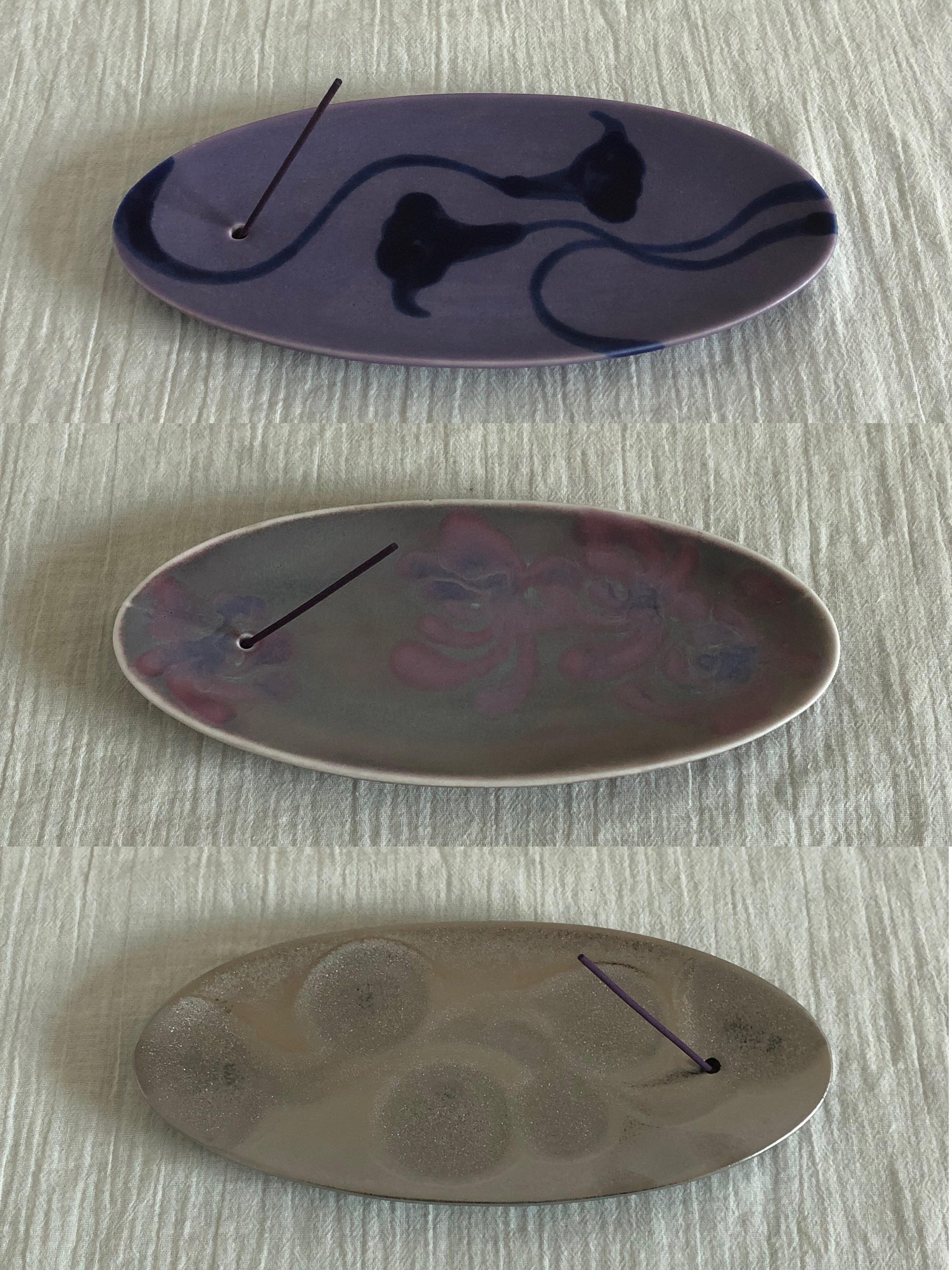 “Echo” Artistic Incense Holder | Plate | Three Fleas
