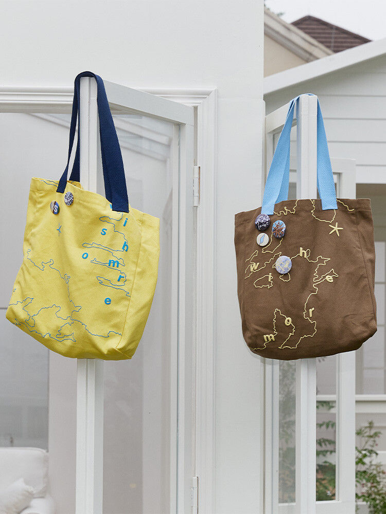 Eco-Friendly Island Printed Tote Bag