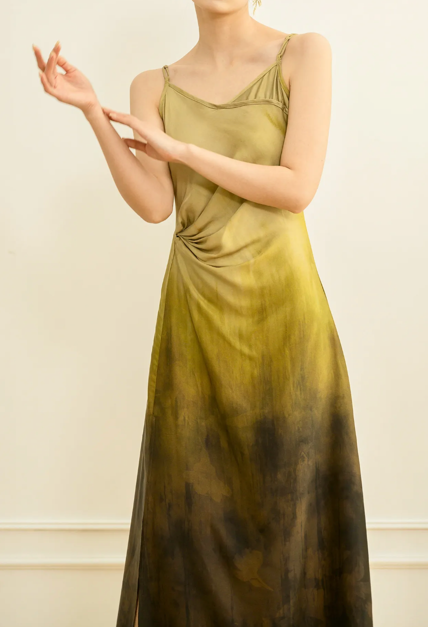 Elegance Green Ombre Sleeveless Midi Dress | Dress | Three Fleas Elegance Green Ombre Sleeveless Midi Dress | Dress | Three Fleas