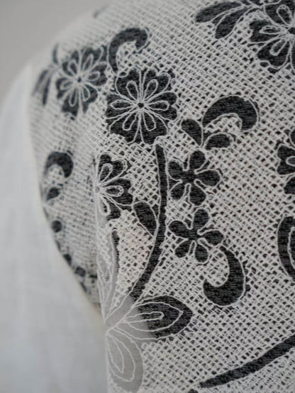 Elegant White Lace Panel Asymmetrical Shirt Coat