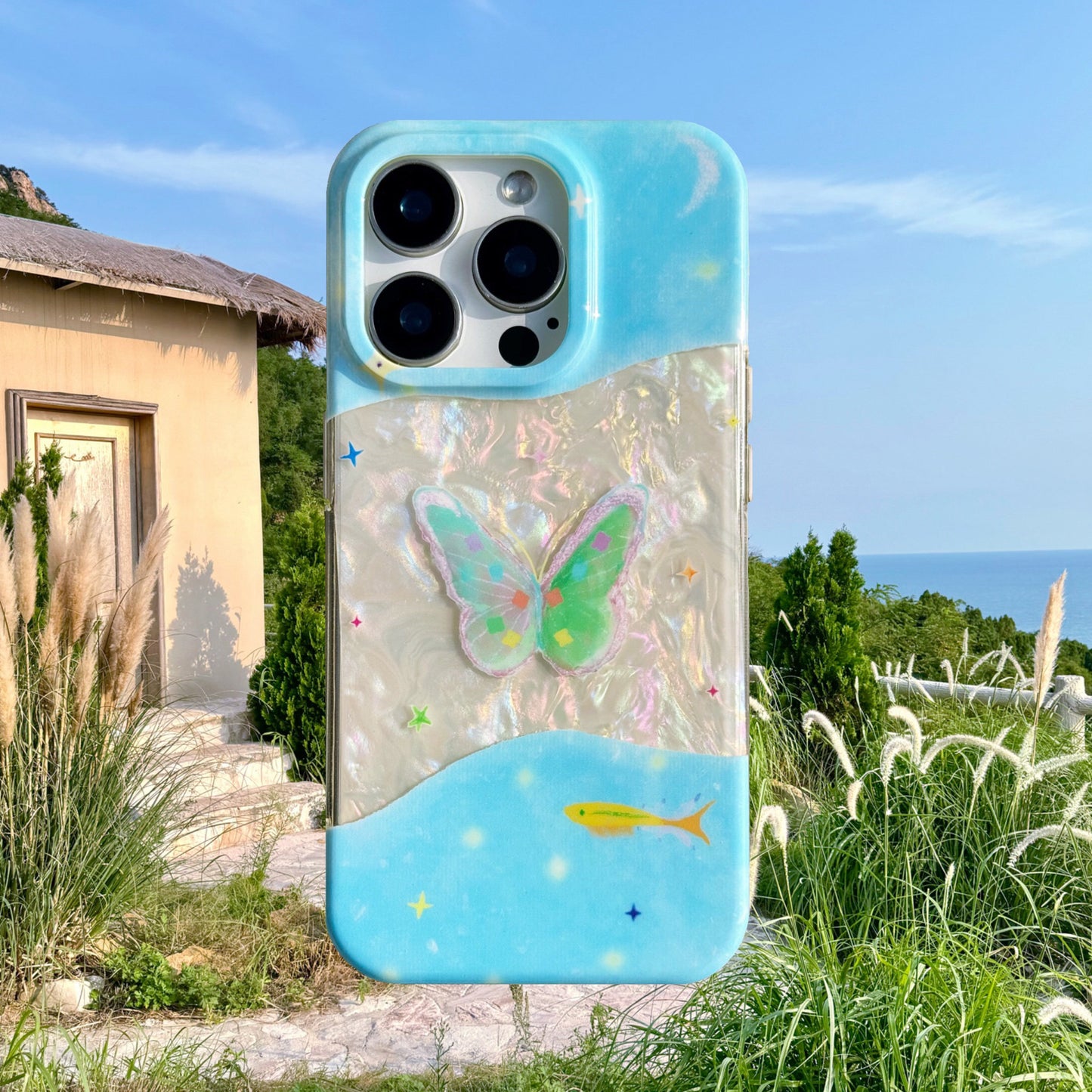 Ethereal Dream: Iridescent Butterfly Phone Case
