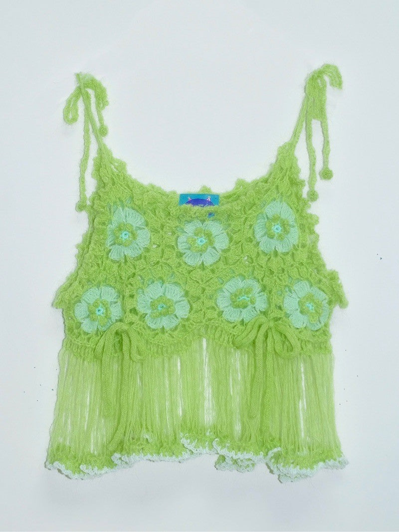 Fairy Tassel Handmade Crochet Top