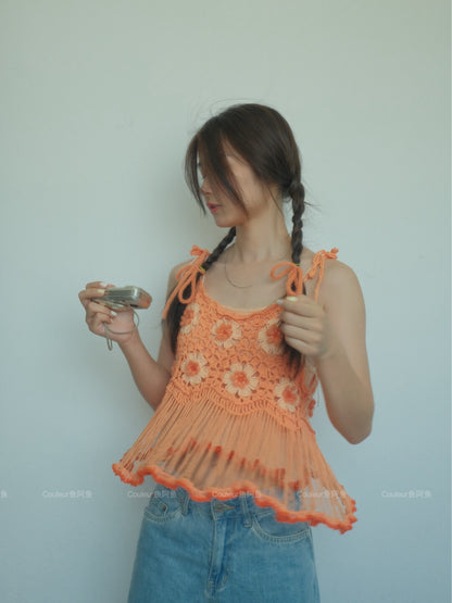 Fairy Tassel Handmade Crochet Top