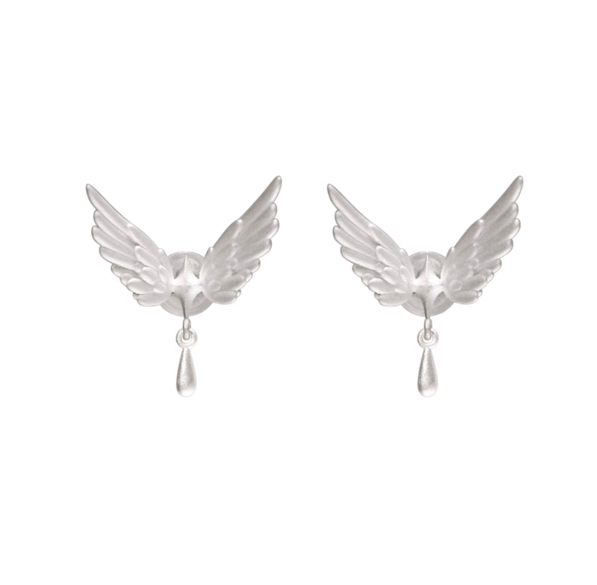 Falling Star Silver Earring