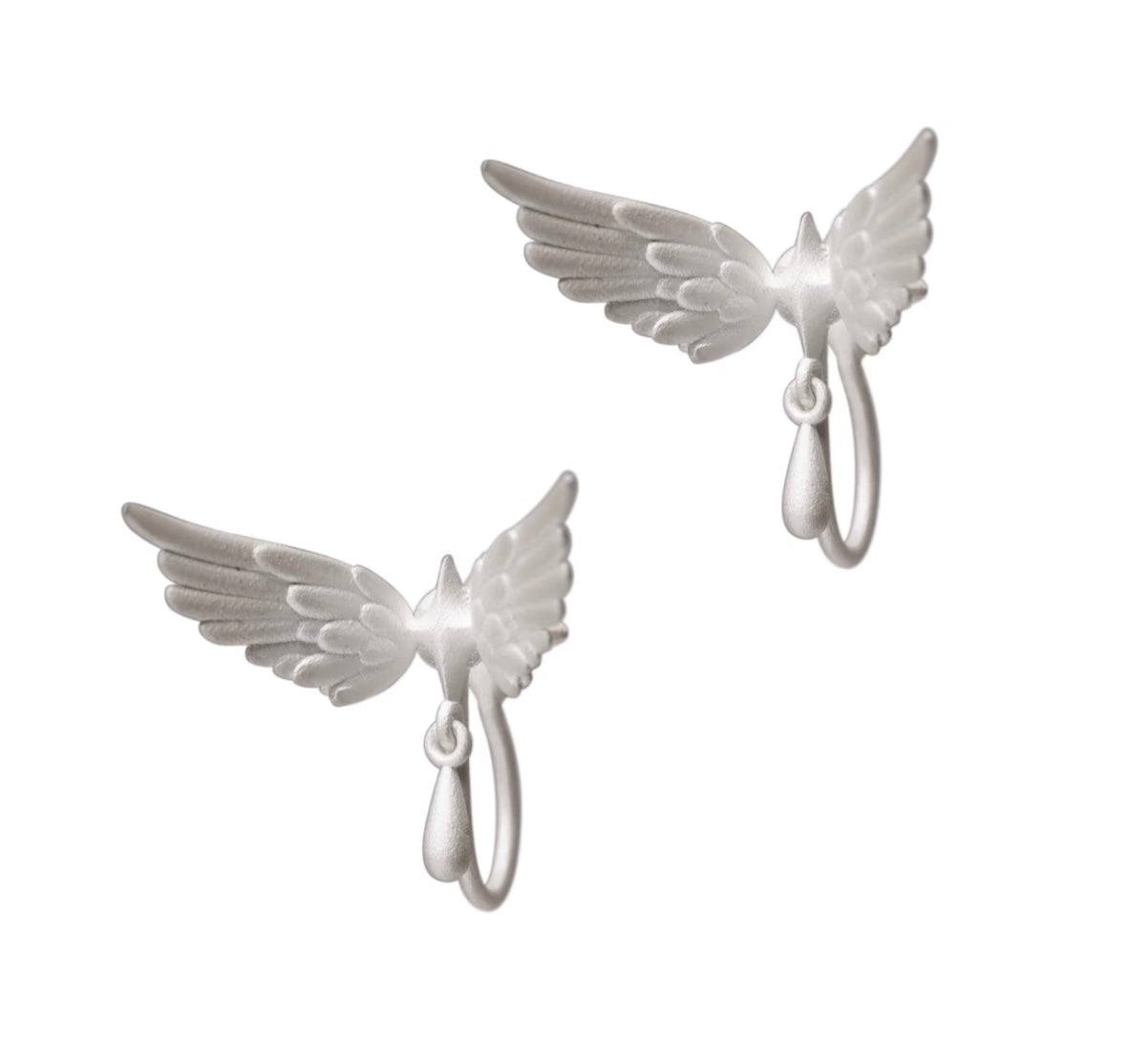 Falling Star Silver Earring