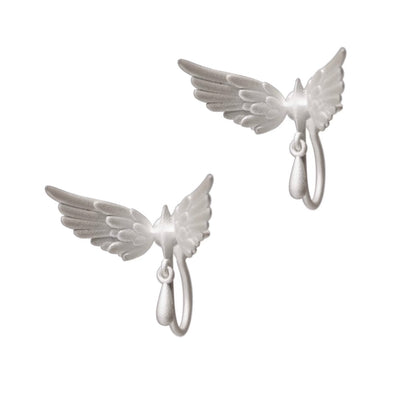 Falling Star Silver Earring