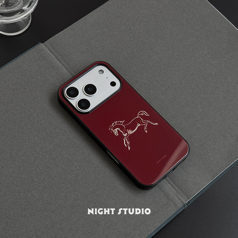 Fearless Horse Art Phone Case | iPhone Case | Three Fleas