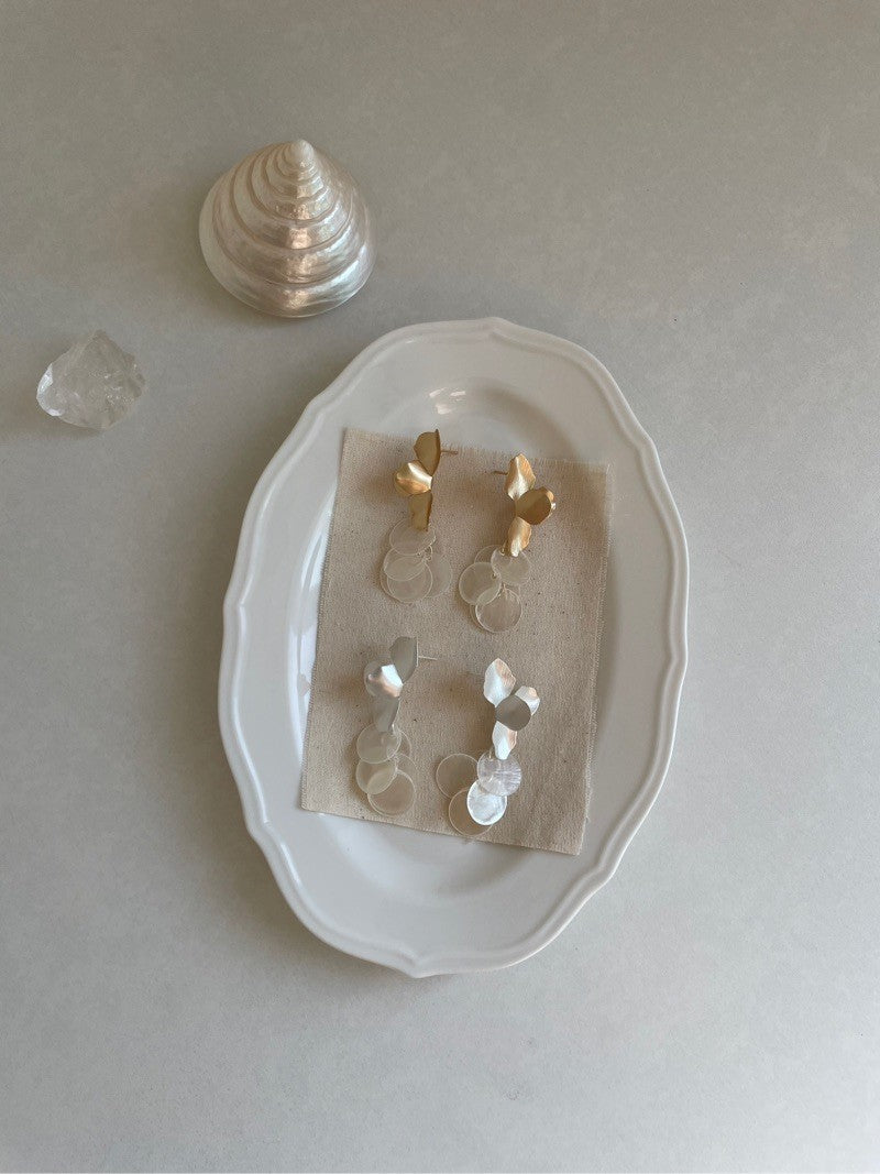 Fish Scale Shell Earrings | Jewelry | Three Fleas