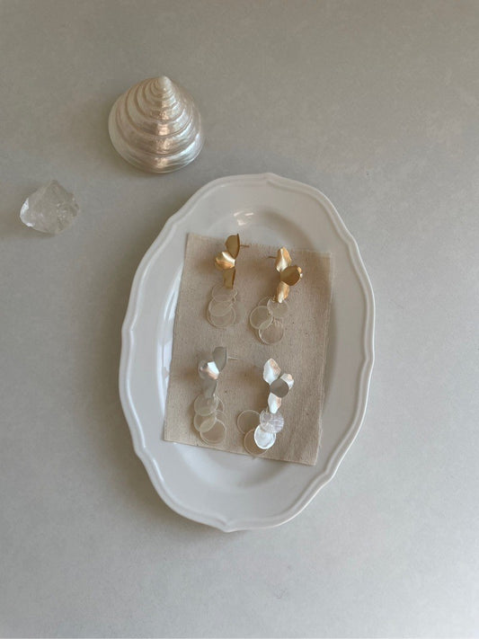 Fish Scale Shell Earrings