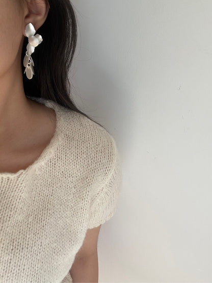 Fish Scale Shell Earrings