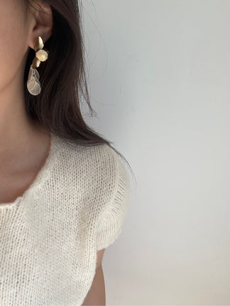 Fish Scale Shell Earrings | Jewelry | Three Fleas