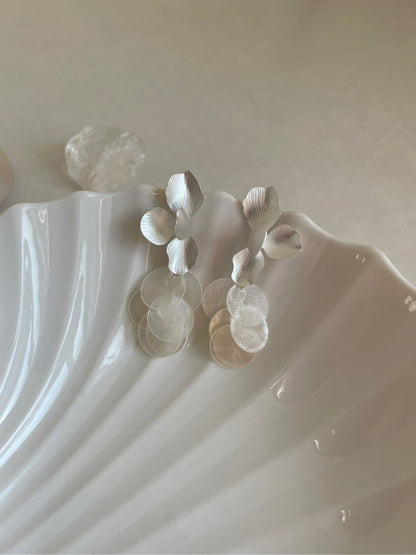 Fish Scale Shell Earrings