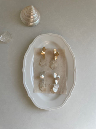 Fish Scale Shell Earrings | Jewelry | Three Fleas
