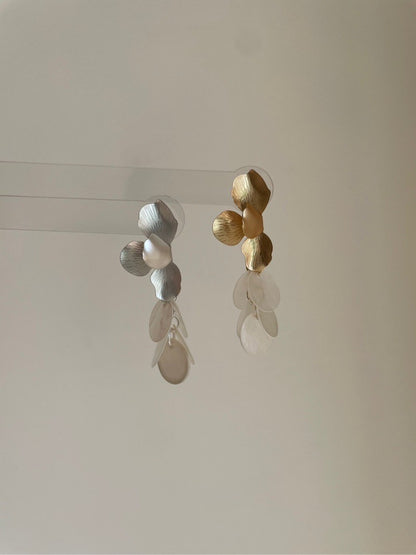 Fish Scale Shell Earrings