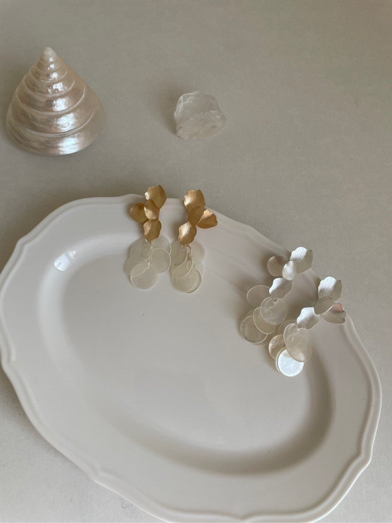 Fish Scale Shell Earrings | Jewelry | Three Fleas