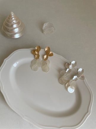 Fish Scale Shell Earrings | Jewelry | Three Fleas