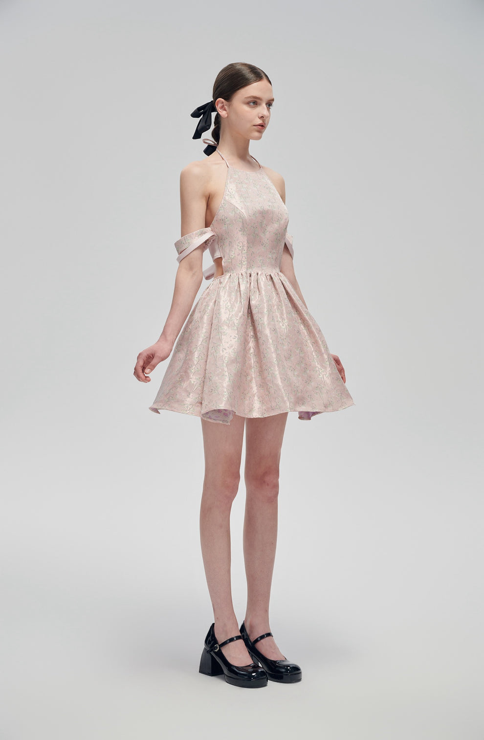 Blossom Bow Mini Dress. main image 1