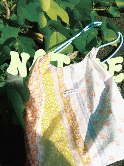 Floral Eco-Friendly Reusable Shoulder Bag