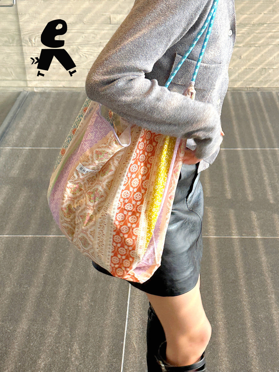 Floral Eco-Friendly Reusable Shoulder Bag