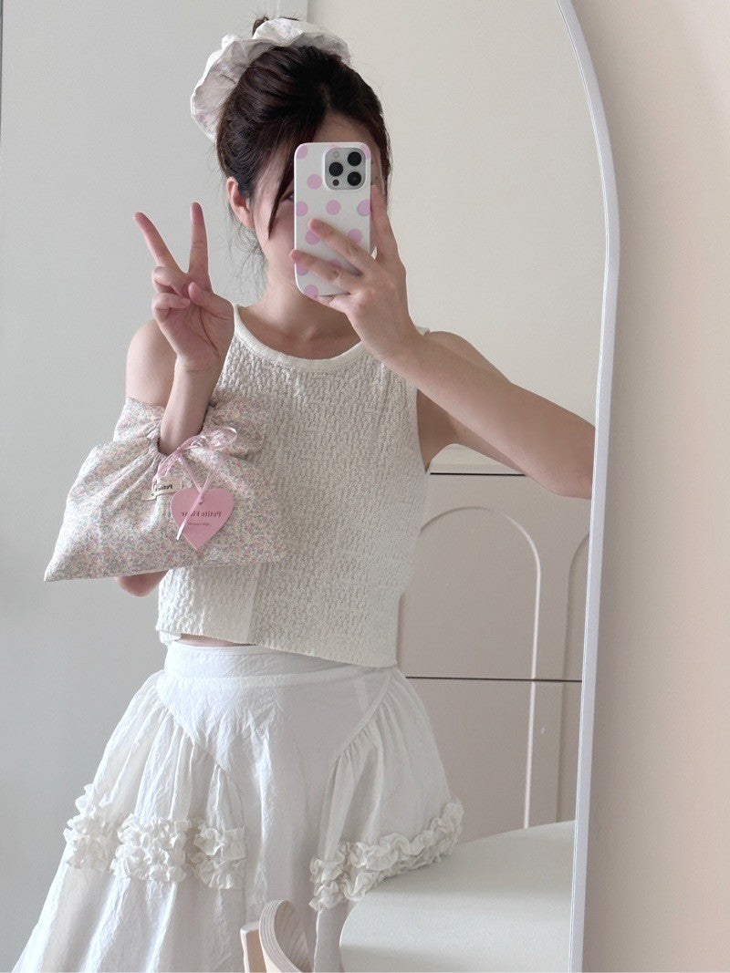 Floral Ruffles Mini Handbag