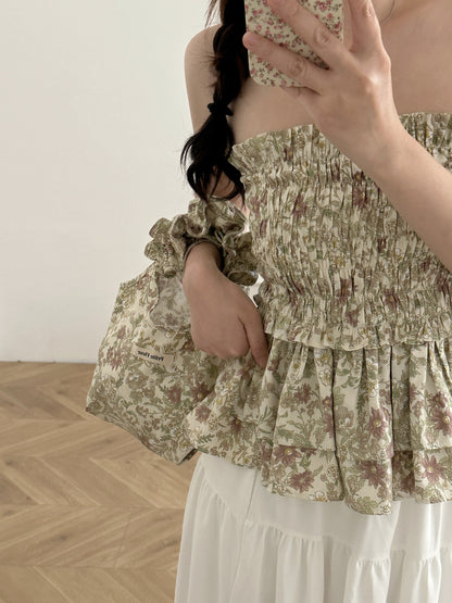 Floral Vacation Bucket Bag