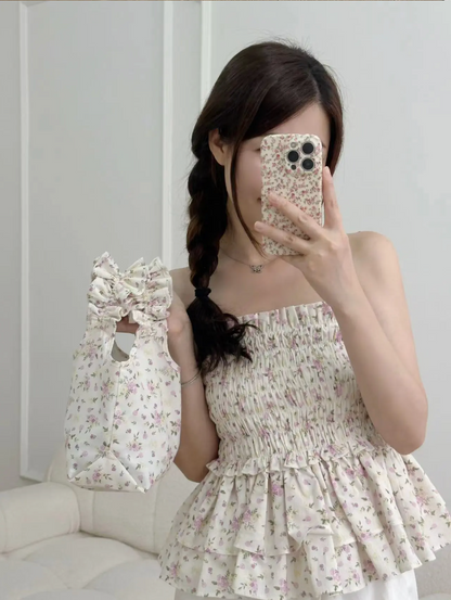 Floral Vacation Bucket Bag