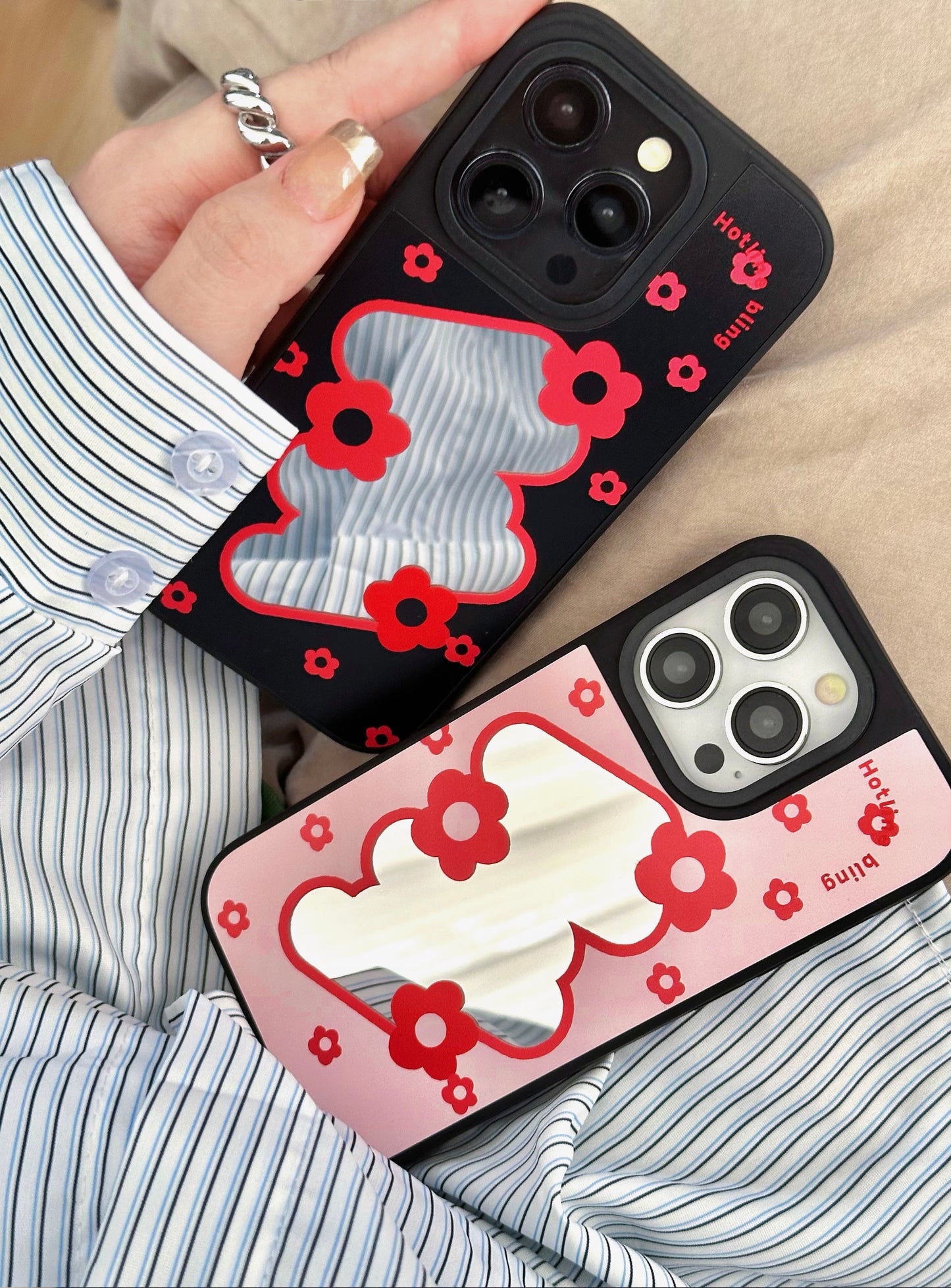 Flower Mirror Phone Case