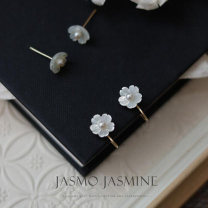 Flower Pearl Earrings