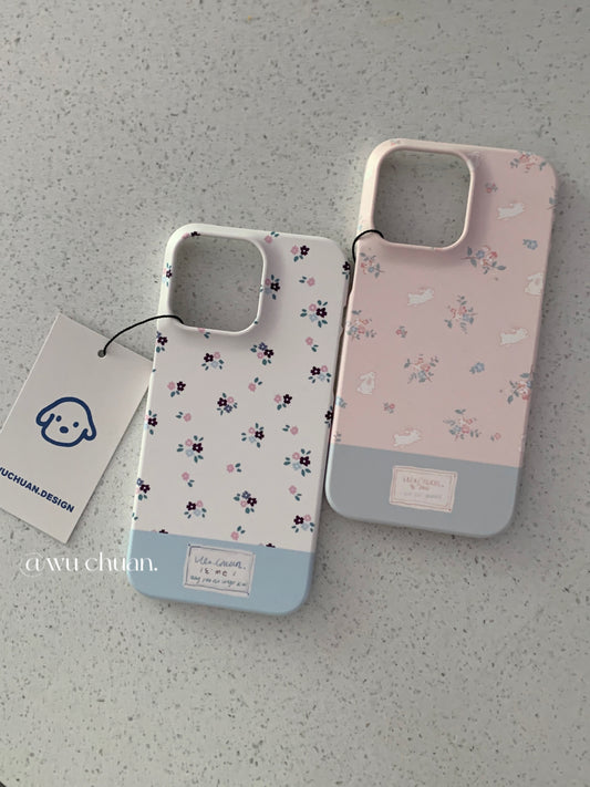 Flower Printed Double Layer Phone Case