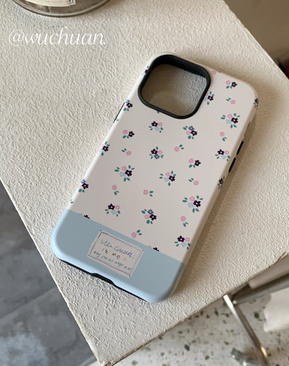 Flower Printed Double Layer Phone Case
