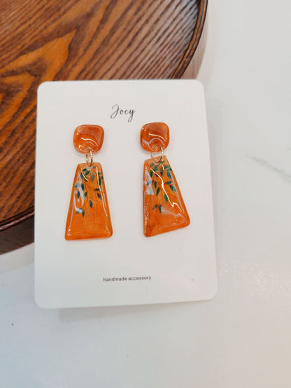Forest Shrink Plastic Earrings