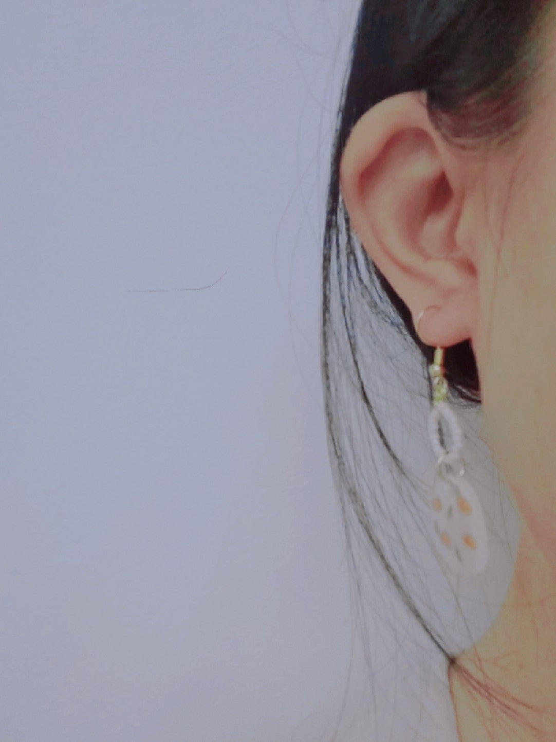 Flower Shrink Plastic Earrings